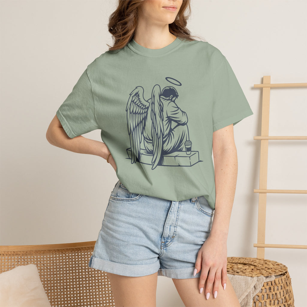 Tired Angel With Coffee T-Shirt