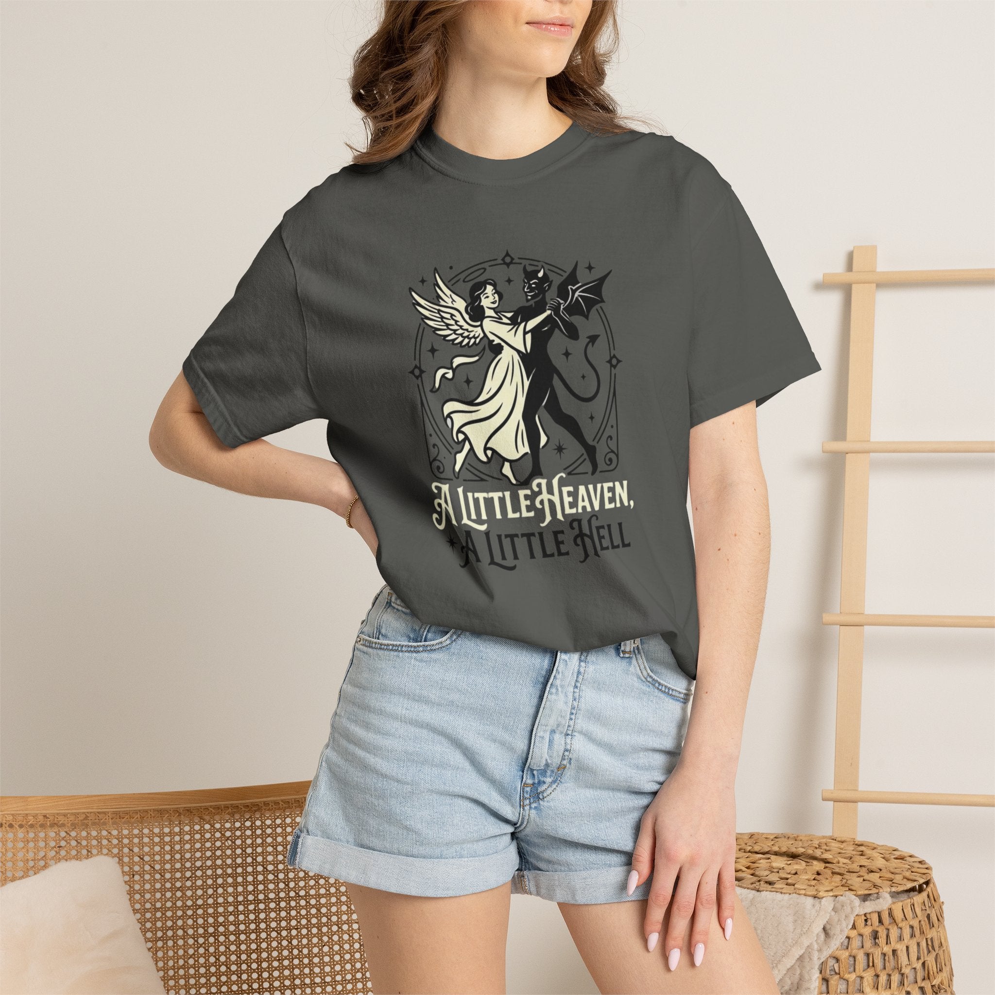 Little Heaven Hell Framed T-Shirt