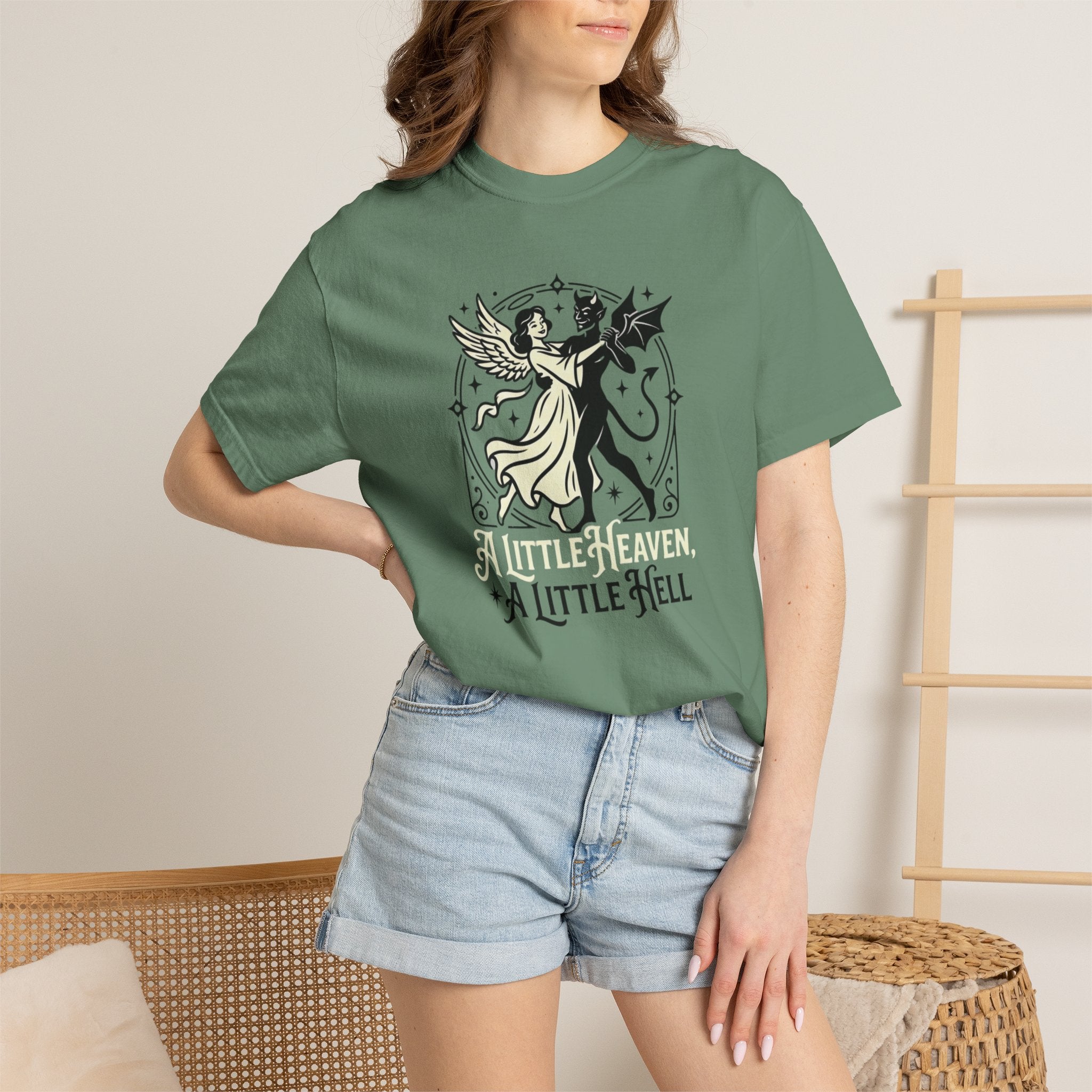 Little Heaven Hell Framed T-Shirt
