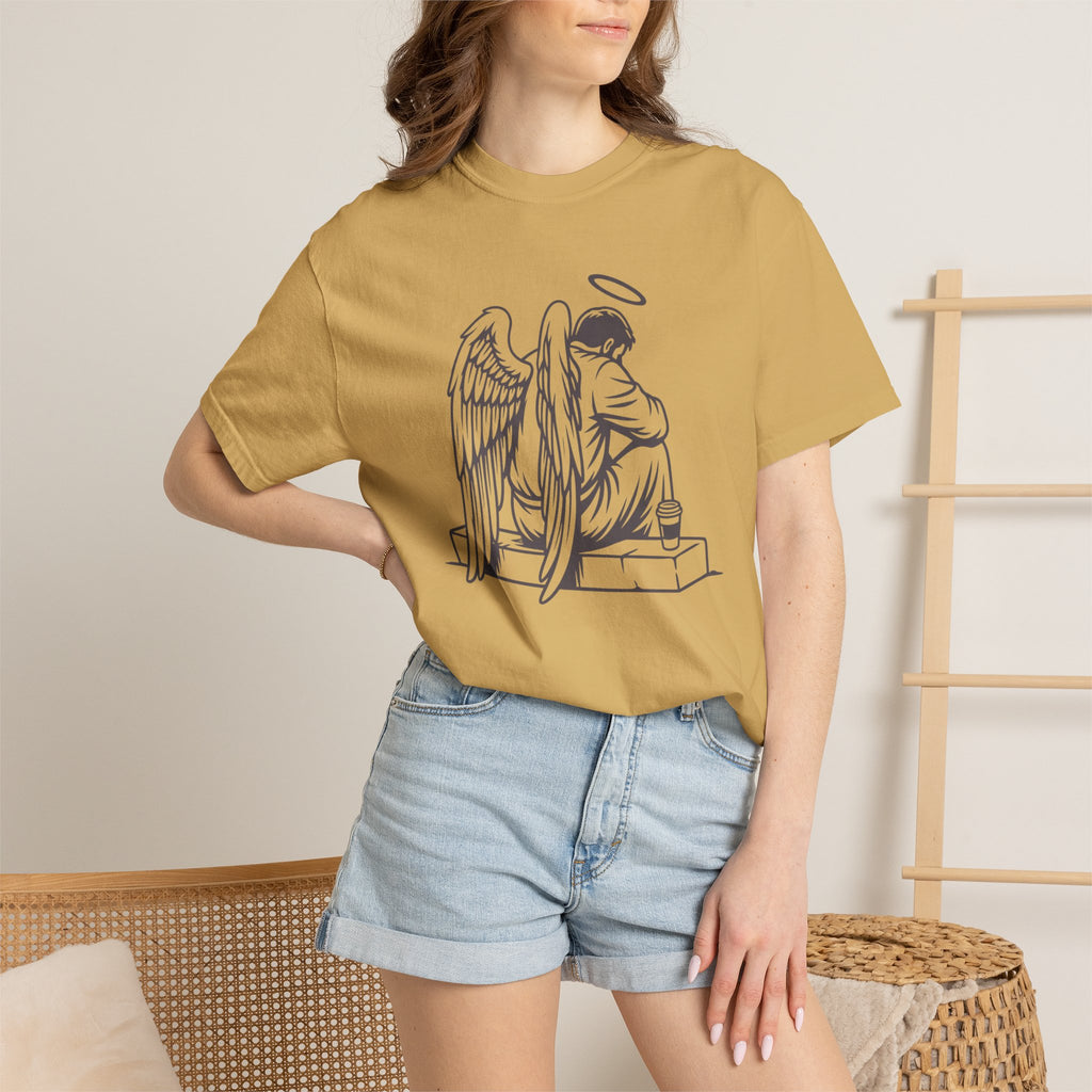 Tired Angel With Coffee T-Shirt