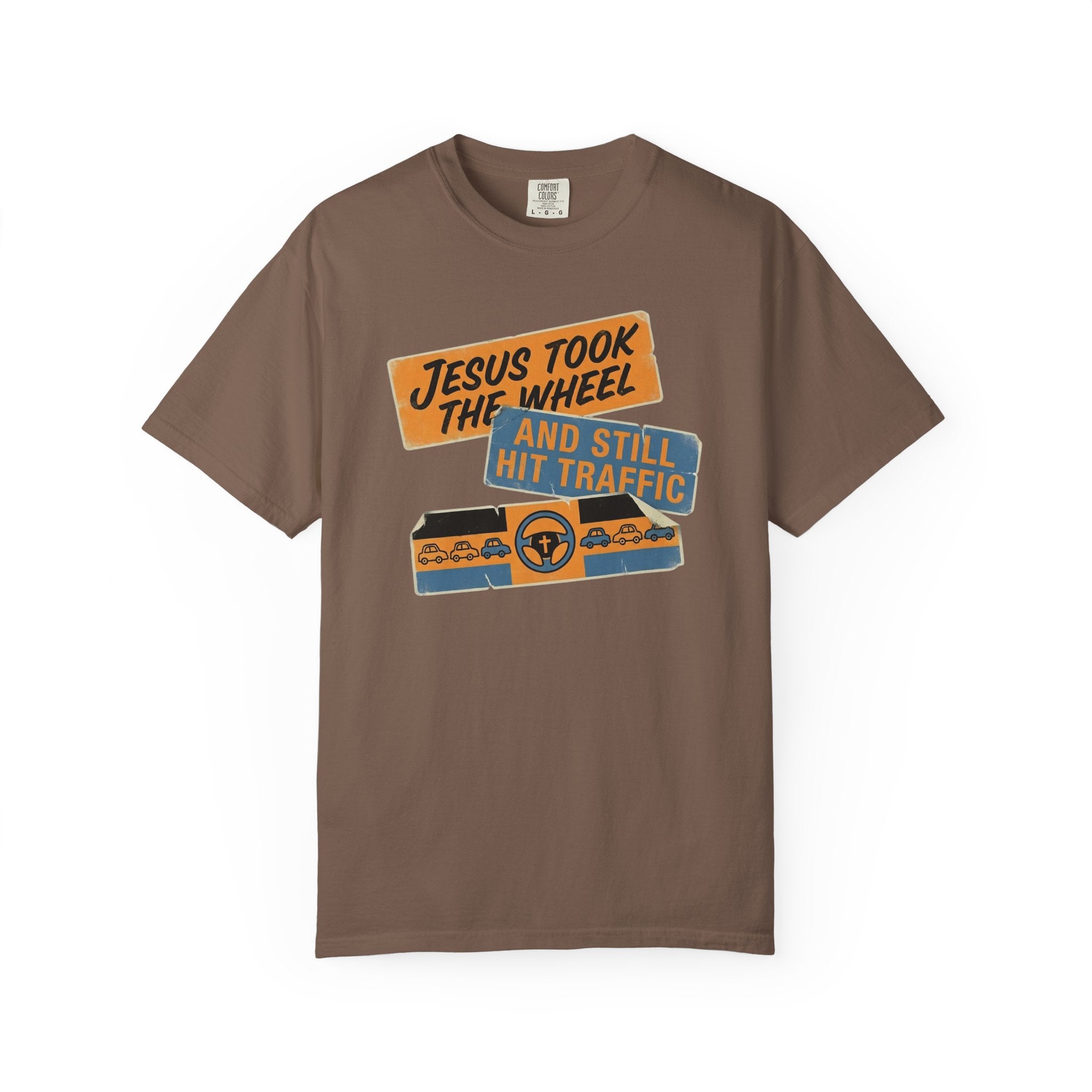 Jesus Took The Wheel Traffic T-Shirt