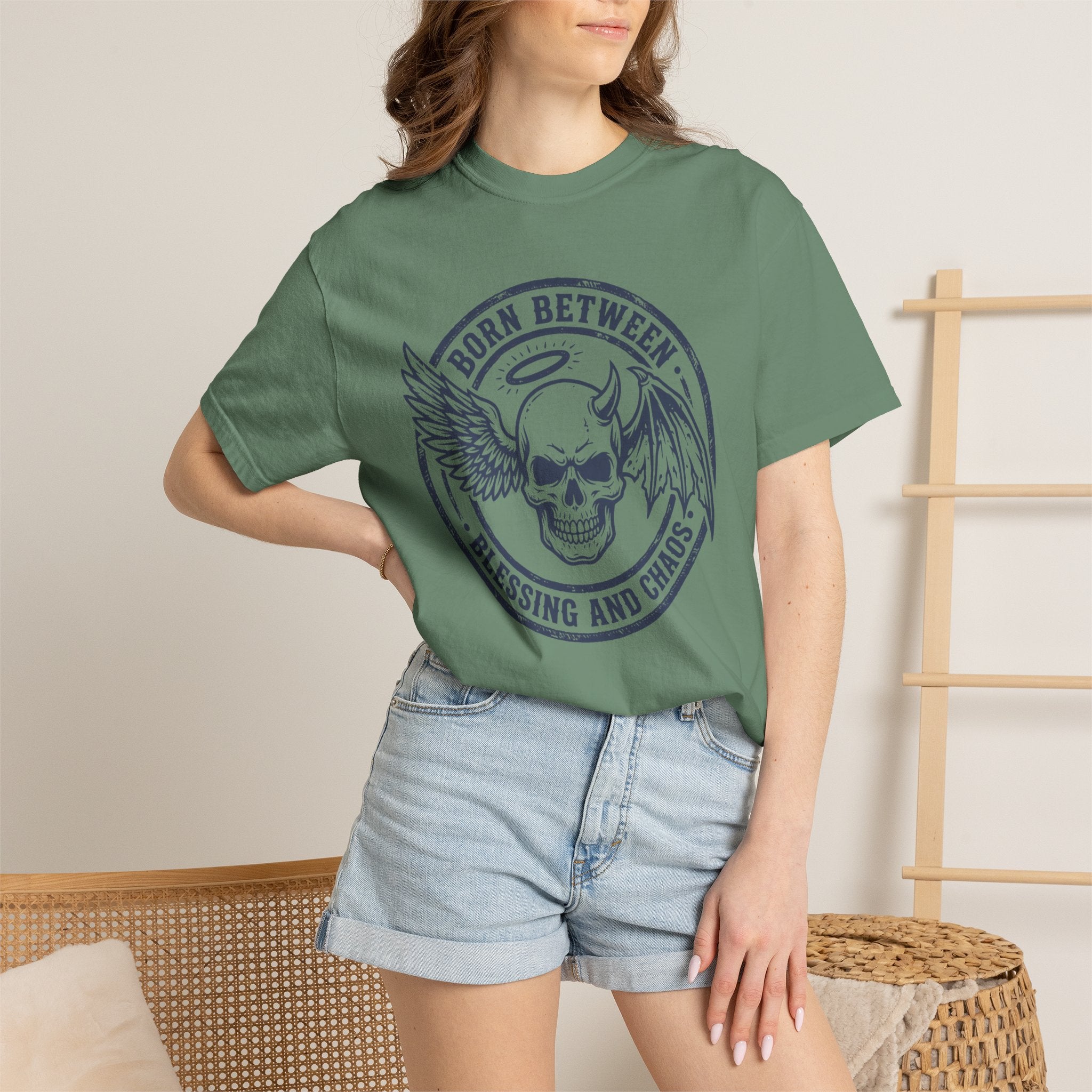 Born Between Blessing Chaos T-Shirt