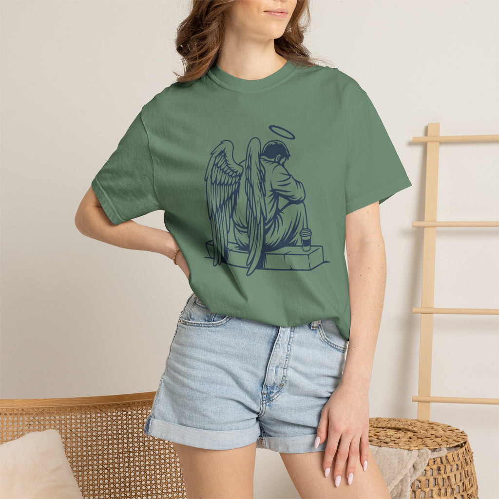 Tired Angel With Coffee T-Shirt