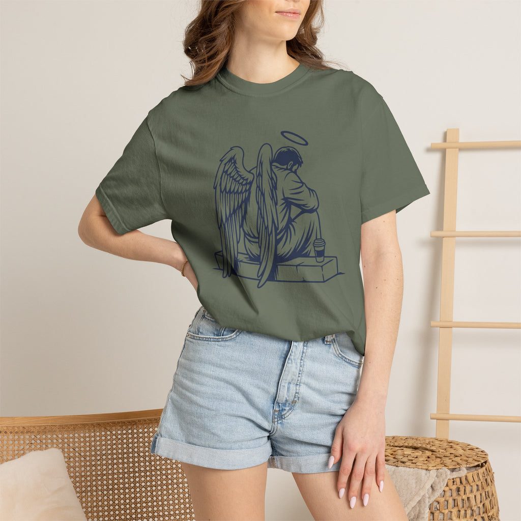Tired Angel With Coffee T-Shirt