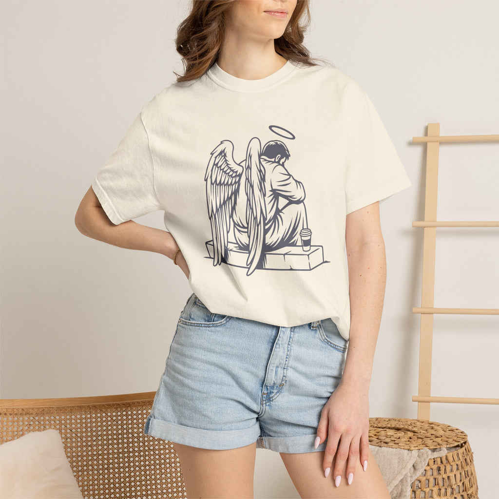 Tired Angel With Coffee T-Shirt