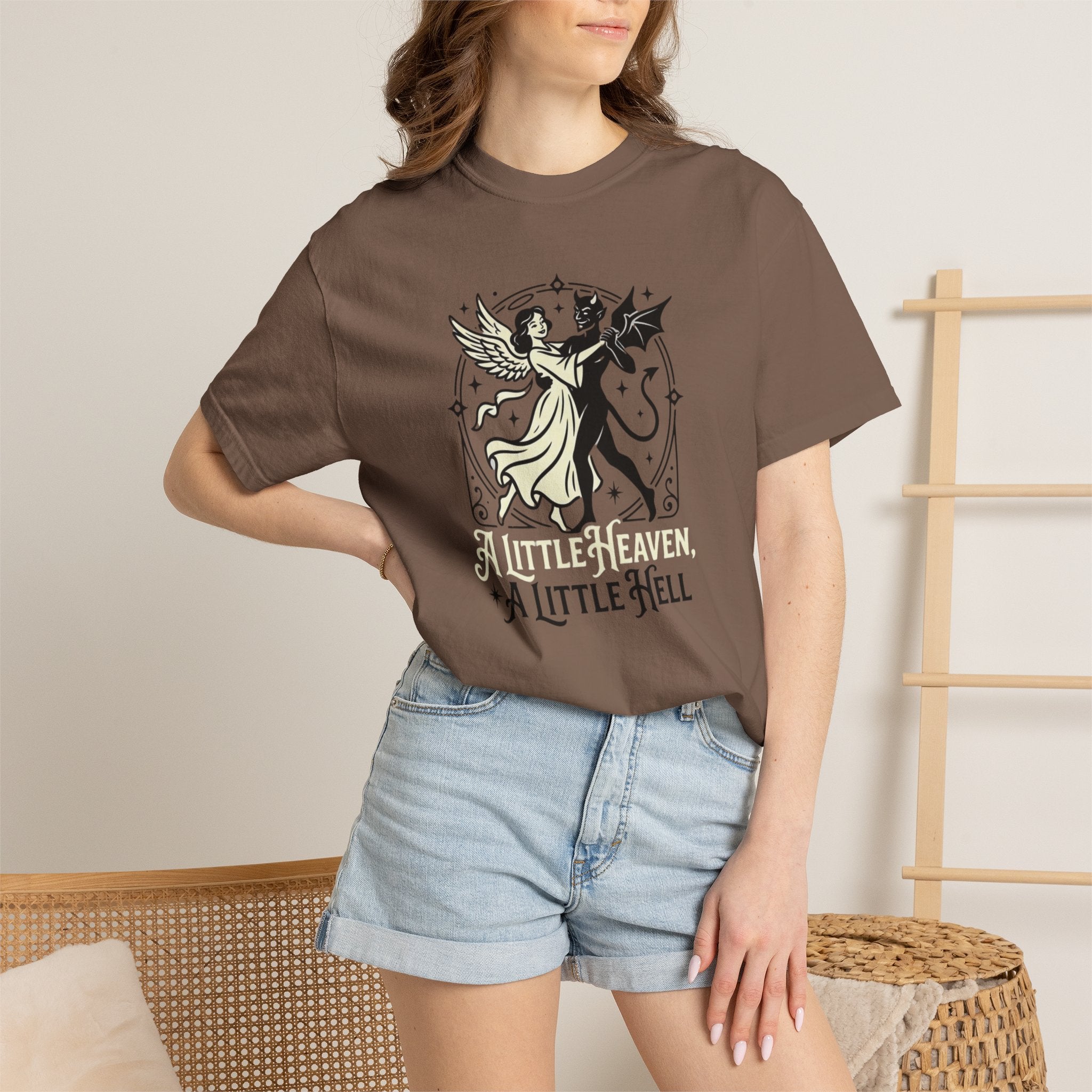 Little Heaven Hell Framed T-Shirt
