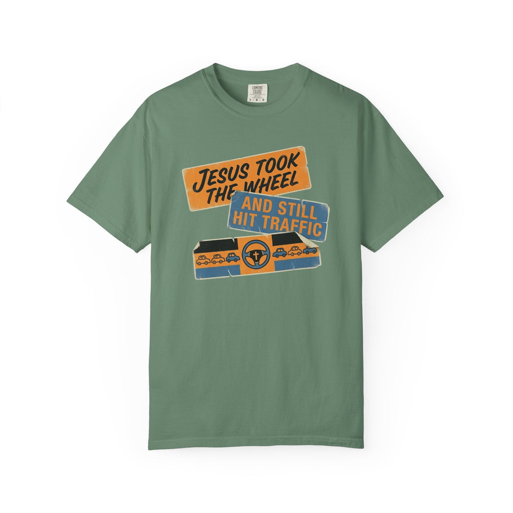 Jesus Took The Wheel Traffic T-Shirt
