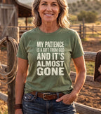 My Patience Is Gift White T-Shirt