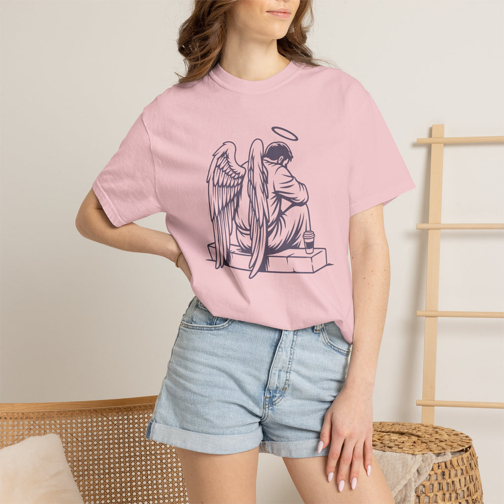 Tired Angel With Coffee T-Shirt